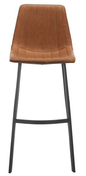Safavieh Rhyatte Bar Stool - Cognac | Bar Stools | Modishstore - 2