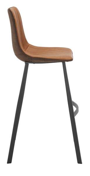 Safavieh Rhyatte Bar Stool - Cognac | Bar Stools | Modishstore - 3