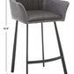 Safavieh Rodi Counter Stool - Gray | Counter Stools | Modishstore - 4