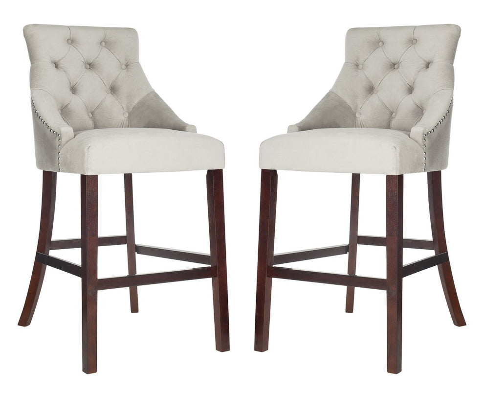 Safavieh Eleni Tufted Wing Back Bar Stool | Bar Stools | Modishstore - 2