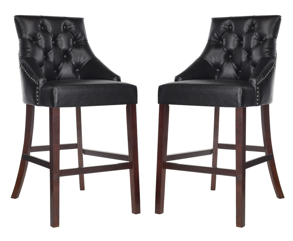 Safavieh Eleni Tufted Wing Back Bar Stool | Bar Stools | Modishstore - 6