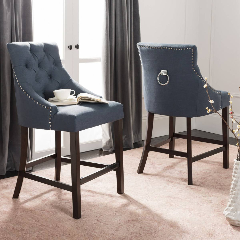 Safavieh Eleni Tufted Wing Back Counter Stool | Counter Stools | Modishstore - 28