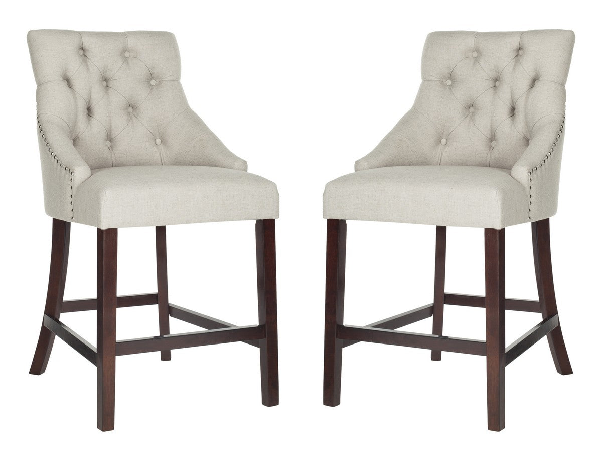 Safavieh Eleni Tufted Wing Back Counter Stool | Counter Stools | Modishstore - 3