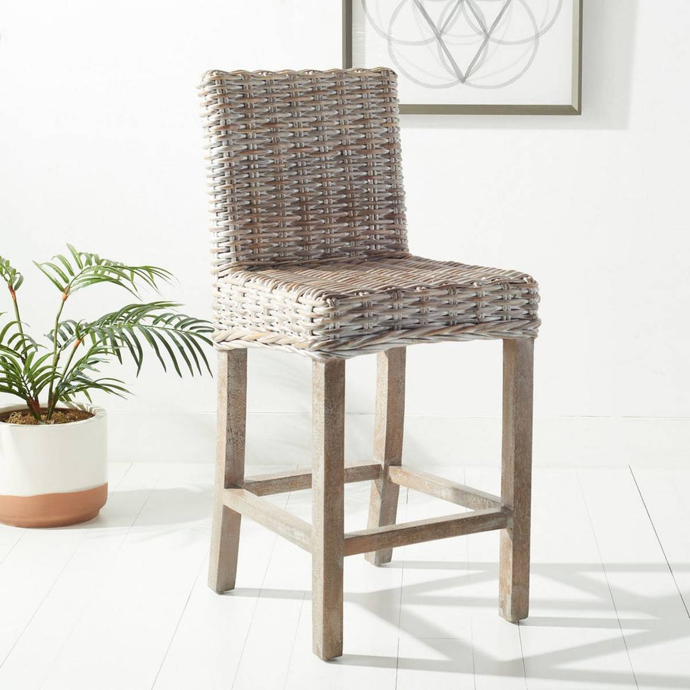 Safavieh Tobie Rattan Counter Stool | Counter Stools | Modishstore - 8