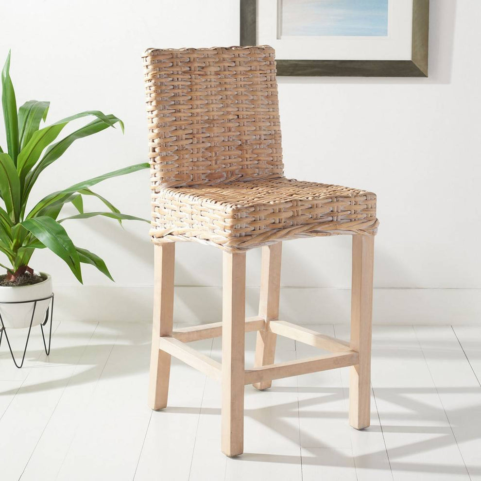 Safavieh Tobie Rattan Counter Stool | Counter Stools | Modishstore - 7