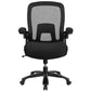 Big & Tall Office Chair | Black Mesh Executive Swivel Office Chair With Lumbar And Back Support And Wheels By Flash Furniture | Office Chairs | Modishstore - 4