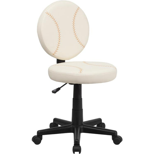 Baseball Swivel Task Office Chair By Flash Furniture | Office Chairs | Modishstore