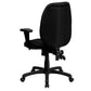 High Back Black Fabric Multifunction Ergonomic Executive Swivel Office Chair With Adjustable Arms By Flash Furniture | Office Chairs | Modishstore - 3