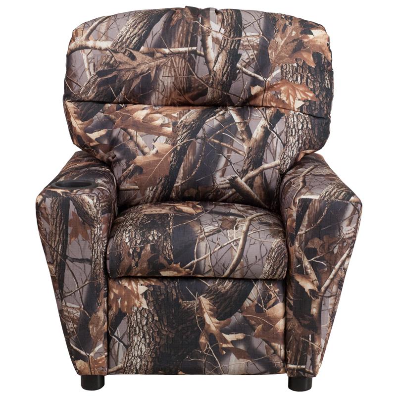 Contemporary Camouflaged Fabric Kids Recliner With Cup Holder By Flash Furniture | Recliners | Modishstore - 4