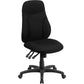 High Back Black Fabric Multifunction Swivel Ergonomic Task Office Chair By Flash Furniture | Office Chairs | Modishstore - 1