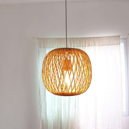 Kit Ja Pon - Bamboo Pendant Light By Thaihome | Pendant Lamps | Modishstore