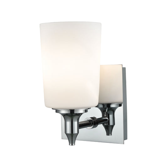 Alton Road 1-Light Vanity Lamp in Chrome with Opal Glass ELK Lighting | Vanity Light | Modishstore