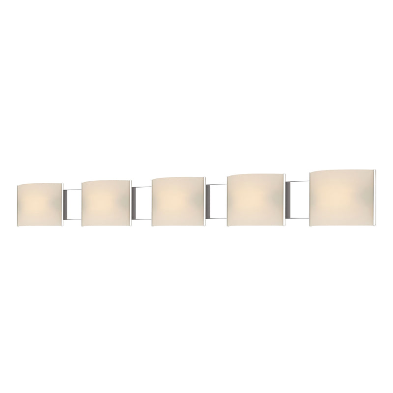Pannelli 5-Light Vanity Sconce in Chrome with Hand-formed White Opal Glass ELK Lighting | Sconces | Modishstore
