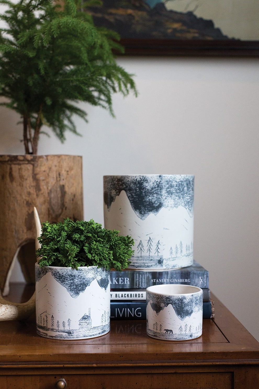 Cabin Bear Pot Set of 8 By Accent Decor | Planters, Troughs & Cachepots | Modishstore - 7