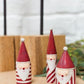 Candystripe Santa Collection Set Of 8 By Accent Decor | Figurines | Modishstore - 2