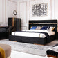 Vigfurniture Nova Domus Cartier Modern Black & Rosegold Dresser | Modishstore | Dressers