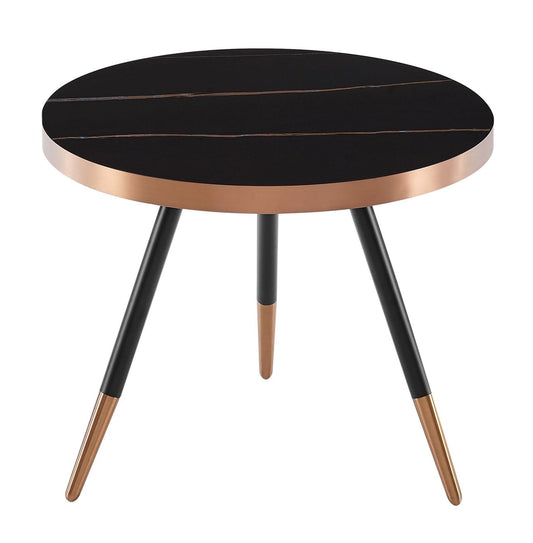 Modrest Cayson - Modern Black Ceramic Small Coffee Table | Modishstore | Coffee Tables