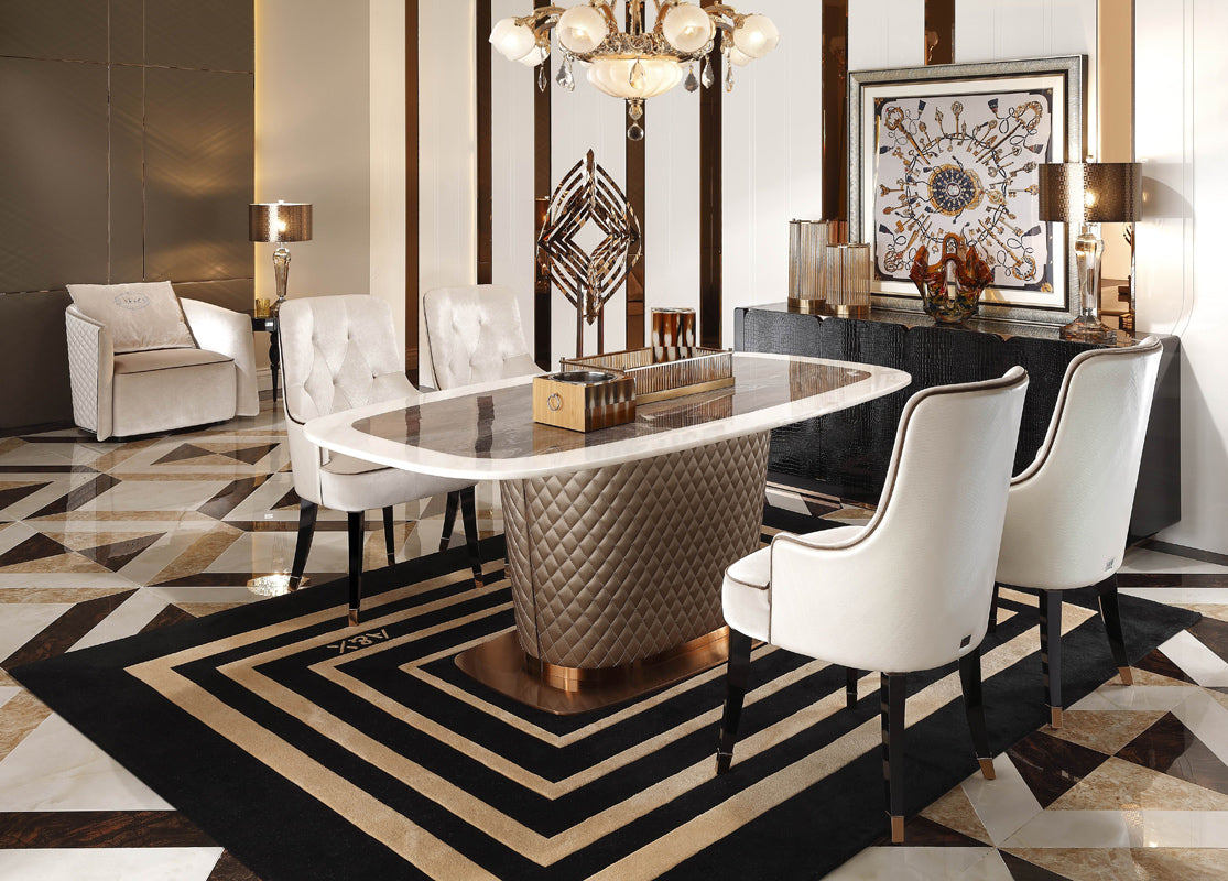 A&X Larissa Modern White Fabric Dining Chair | Modishstore | Dining Chairs