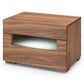 Modrest Ceres - Contemporary LED Walnut Nightstand-2