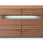 Modrest Ceres - Contemporary LED Walnut Dresser | Modishstore | Dressers