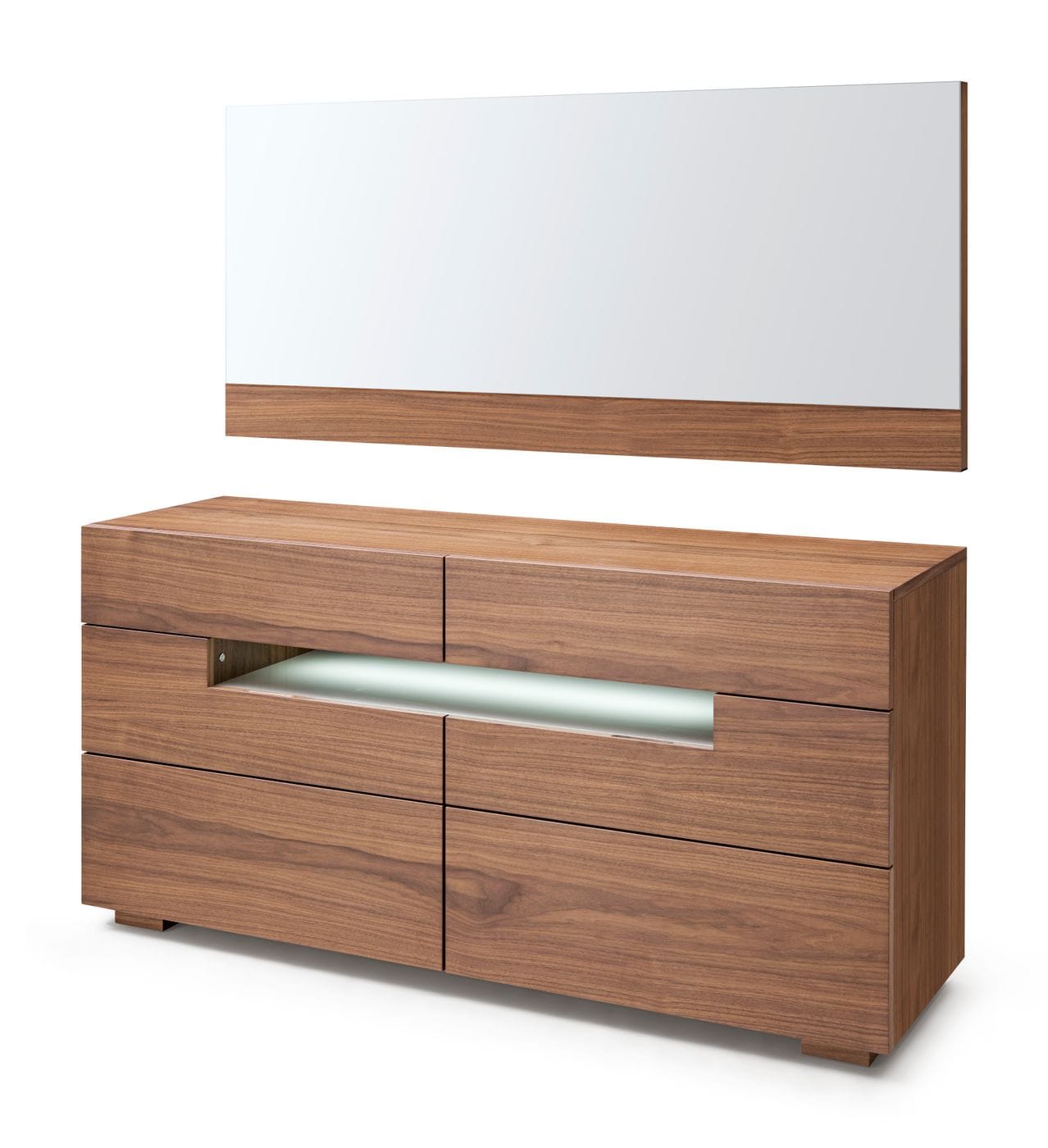 Modrest Ceres - Contemporary LED Walnut Dresser-4