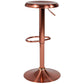 Madrid Series Adjustable Height Retro Barstool In Rose Gold Finish By Flash Furniture | Bar Stools | Modishstore - 3