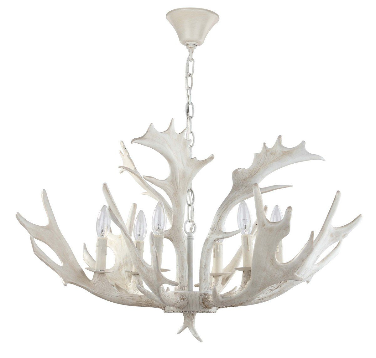Safavieh Birch 30-Inch Dia Antler Chandelier - White | Chandeliers | Modishstore - 2