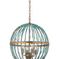 Safavieh Lalita Cage Chandelier - Blue | Chandeliers | Modishstore - 2