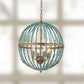 Safavieh Lalita Cage Chandelier - Blue | Chandeliers | Modishstore