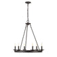 Safavieh Joris 6Lt Chandelier - Oil Rubbed Bronze (Black) | Chandeliers | Modishstore - 2