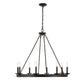 Safavieh Fauna 8Lt Chandelier - Oil Rubbed Bronze (Black) | Chandeliers | Modishstore - 3