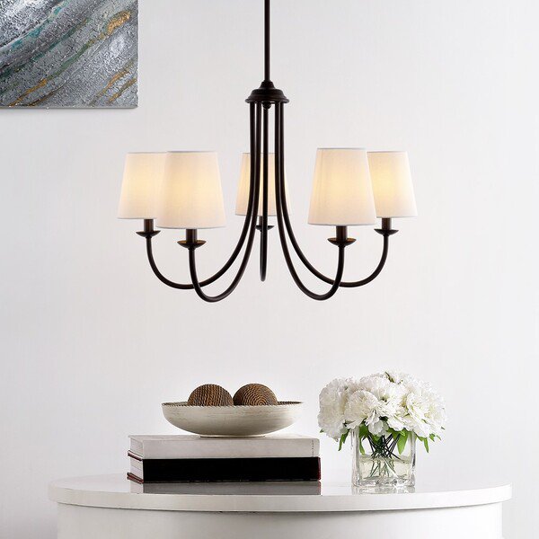Safavieh Darryn Chandelier - Oil Rubbed Bronze | Chandeliers | Modishstore