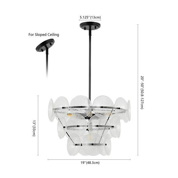 Safavieh Landreth Chandelier - Black | Chandeliers | Modishstore - 3