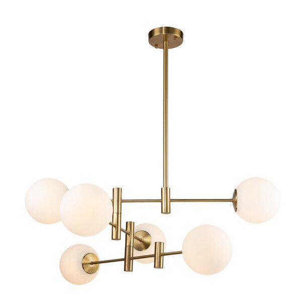 Safavieh Gideon Chandelier - Antique Gold | Chandeliers | Modishstore - 2