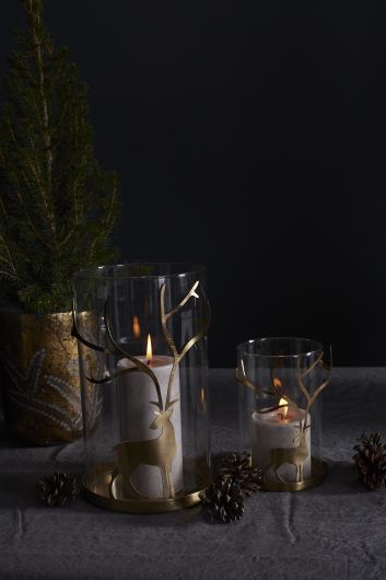 Chital Candleholder Set Of 2 By Accent Decor | Candle Holders | Modishstore - 5