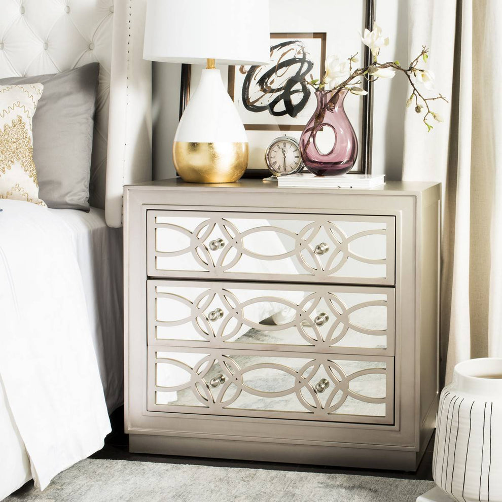 Safavieh Catalina 3 Drawer Chest | Drawers | Modishstore - 2