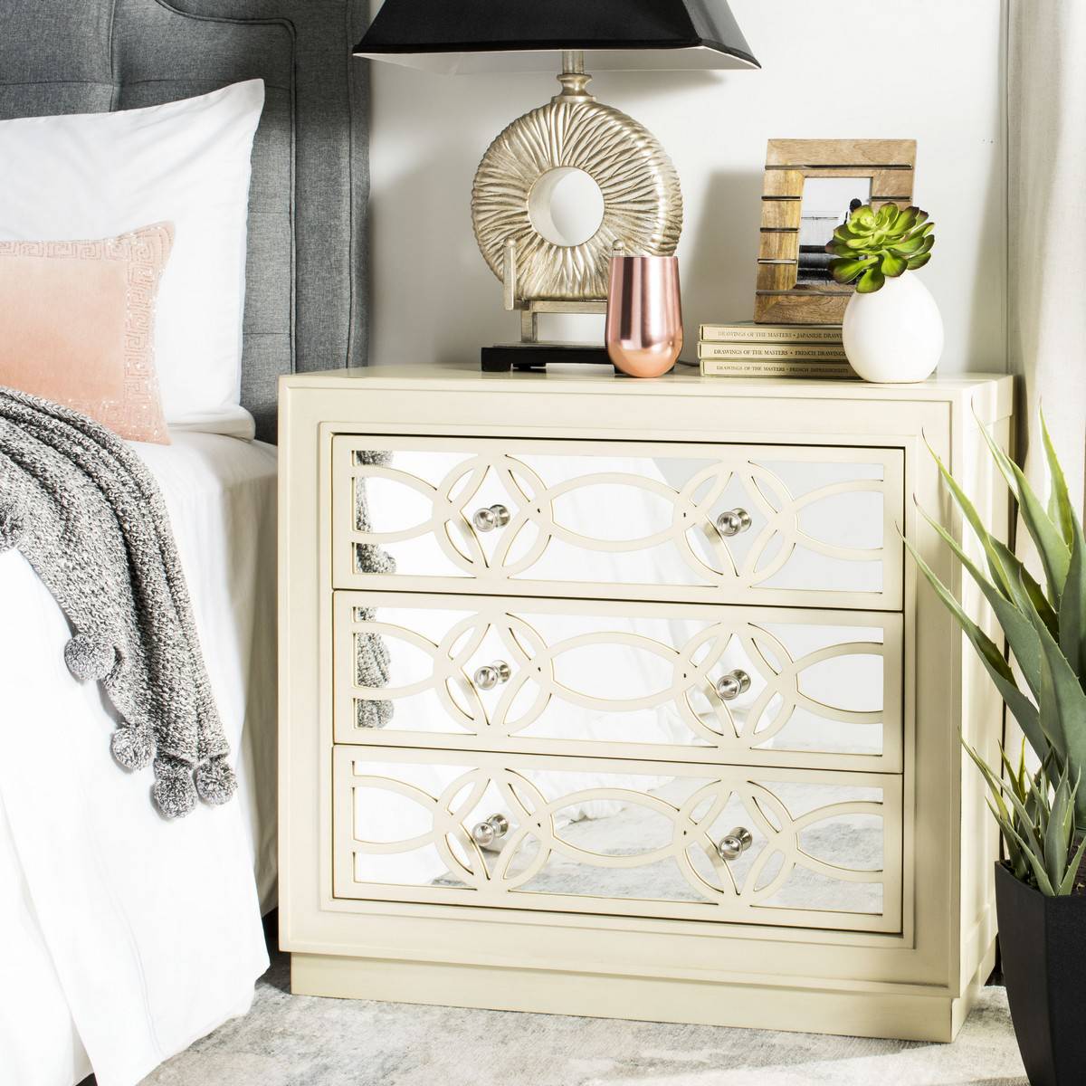 Safavieh Catalina 3 Drawer Chest | Drawers | Modishstore - 6