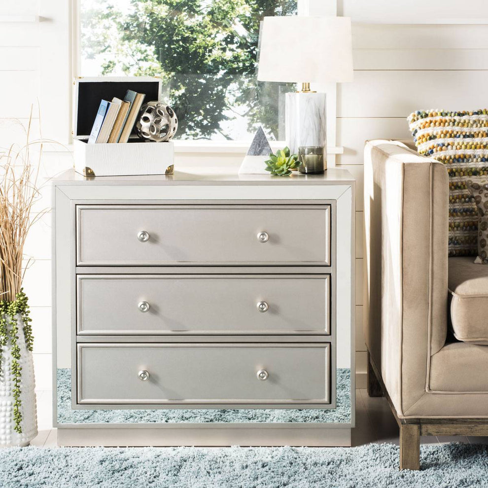 Safavieh Basie 3 Drawer Chest | Drawers | Modishstore - 2