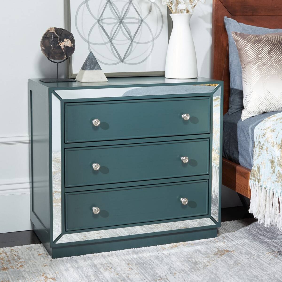 Safavieh Basie 3 Drawer Chest | Drawers | Modishstore - 10