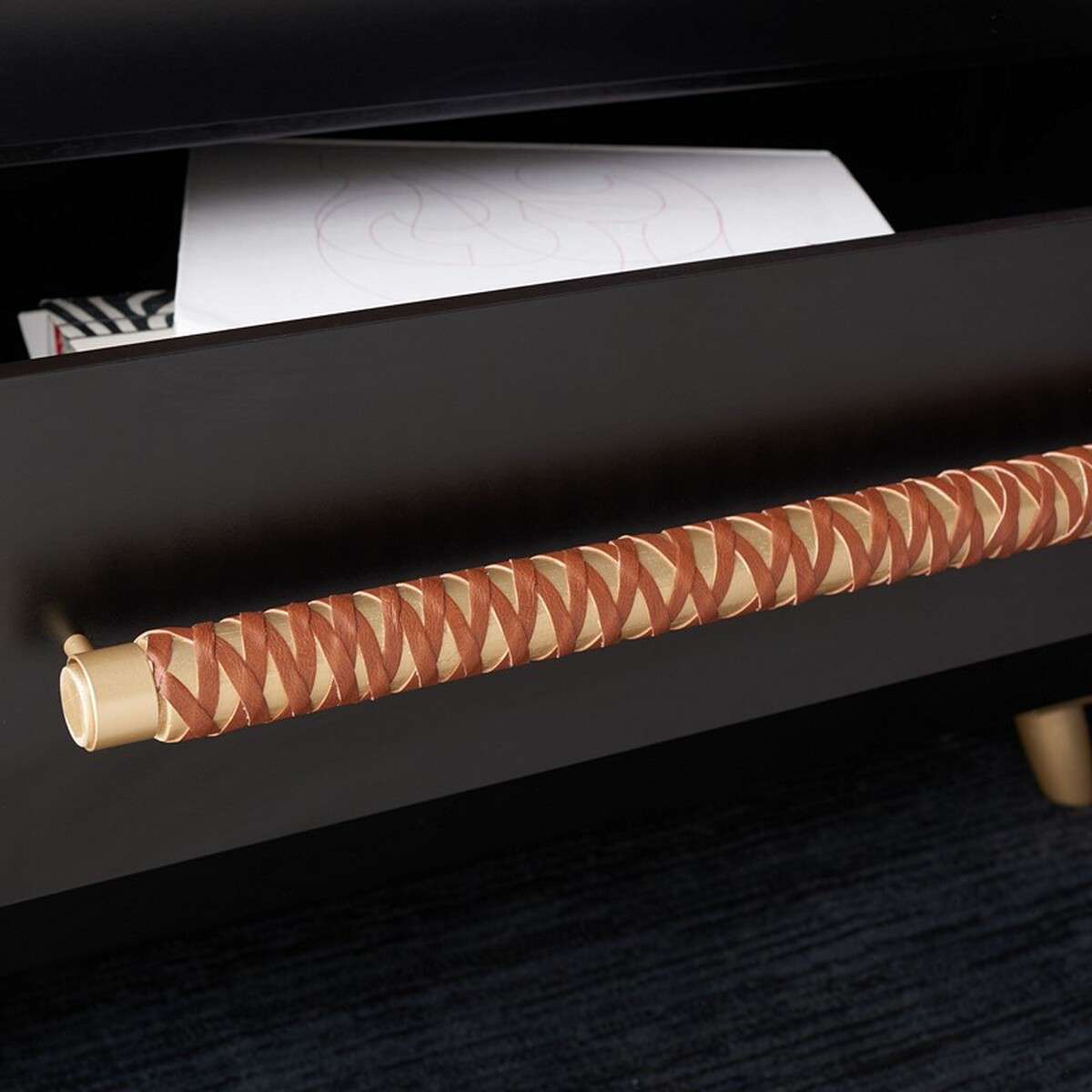 Safavieh Raquel 3 Drawer Chest - Black | Drawers | Modishstore - 3