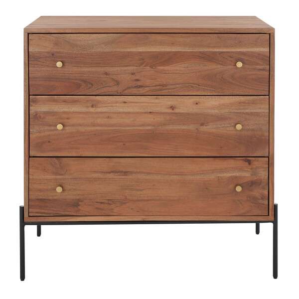Safavieh Dowling 3 Drawer Chest - Brown | Drawers | Modishstore