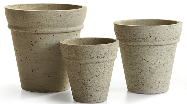 Concretelite Cailen Round Pots “ Set of 3 | Outdoor Planters, Troughs & Cachepots | Modishstore