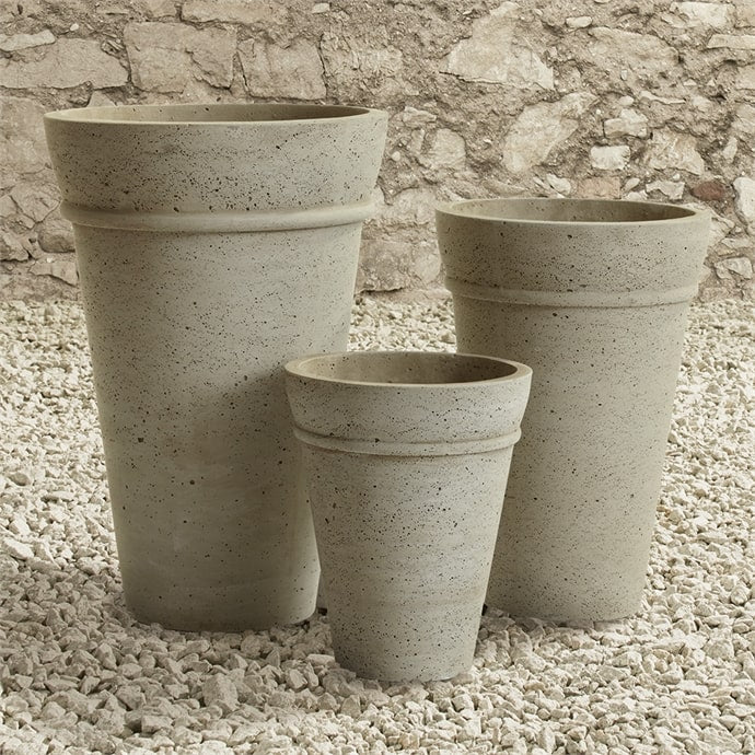 Concretelite Cailen Round Tall Pots “ Set Of 3 By Napa Home & Garden | Outdoor Planters, Troughs & Cachepots | Modishstore - 2