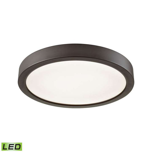 Titan 8-inch Integrated LED Flush in Oil Rubbed Bronze with a White Acrylic Diffuser | Ceiling Lamps | Modishstore
