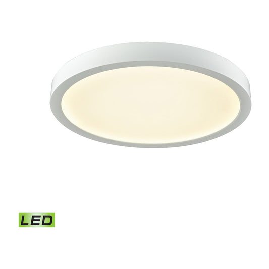 Titan 1-Light 10-inch Integrated LED Flush Mount in White with a White Acrylic Diffuser | Ceiling Lamps | Modishstore