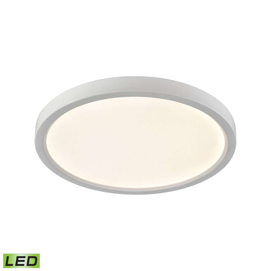 Ceiling Essentials Titan 13-inch Round Flush Mount in White - Integrated LED | Ceiling Lamps | Modishstore