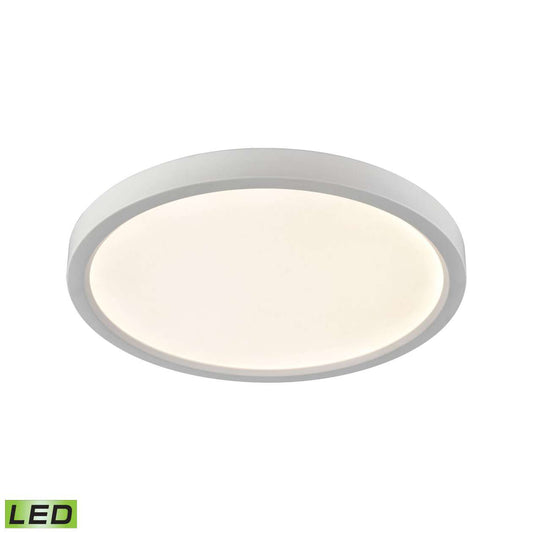 Ceiling Essentials Titan 15-inch Flush Round Mount in White - Integrated LED | Ceiling Lamps | Modishstore