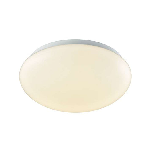 Kalona 1-Light 10-inch LED Flush Mount in White with a White Acrylic Diffuser | Ceiling Lamps | Modishstore