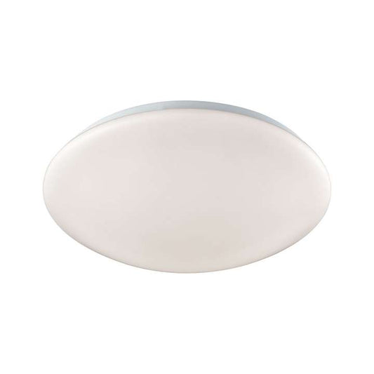 Kalona 1-Light 13-inch LED Flush Mount in White with a White Acrylic Diffuser | Ceiling Lamps | Modishstore