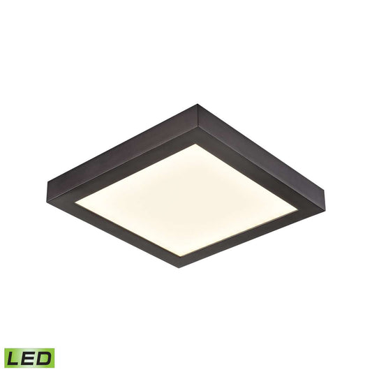 Ceiling Essentials Titan 5.5-inch Square Flush Mount in Oil Rubbed Bronze - Integrated LED | Ceiling Lamps | Modishstore